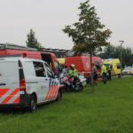 Meerdere kinderen te water, Cascadepad in Almere