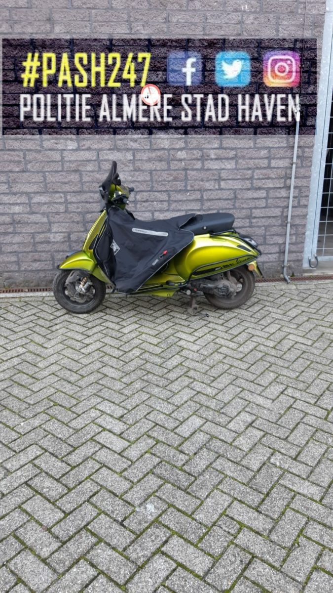 snorfiets in beslaggenomen