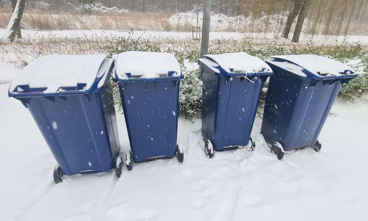 bakken in de sneeuw