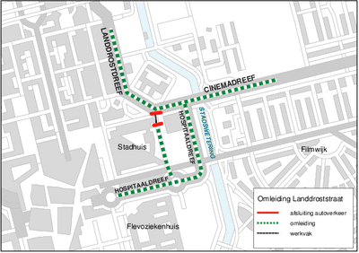 omleiding landdrostdreef