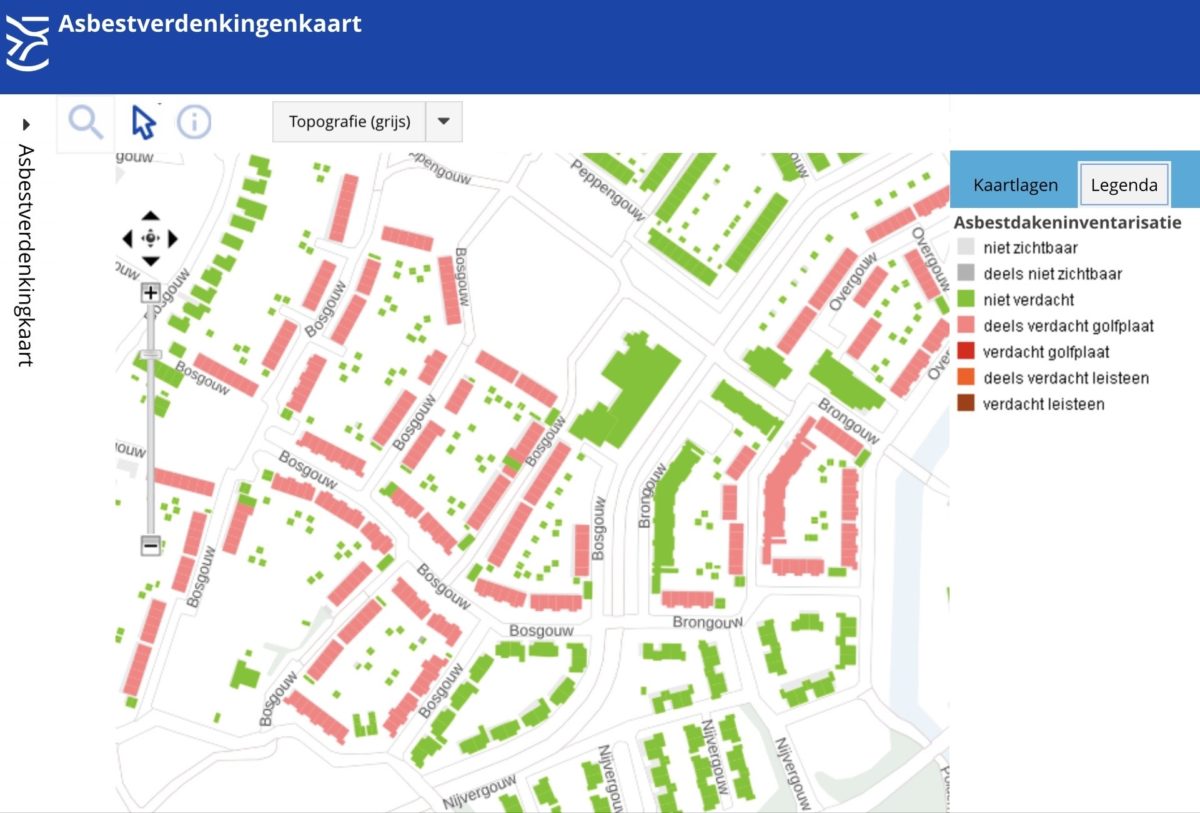 asbest vervangingskaart