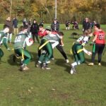 Flag-spelers in actie